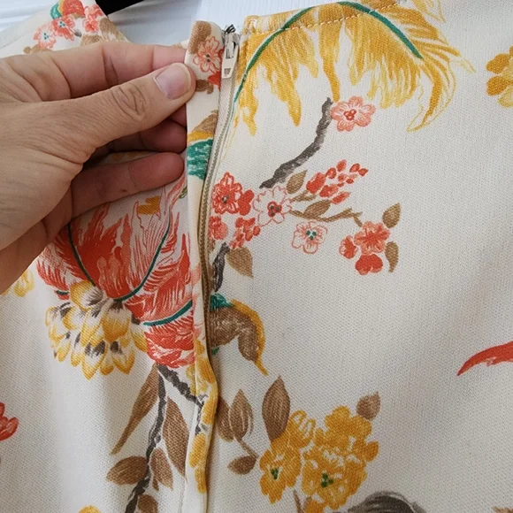 1970s Vintage Hippie Flutter Sleeve Boho Bohemian Dress #46 - Picture 6 of 9